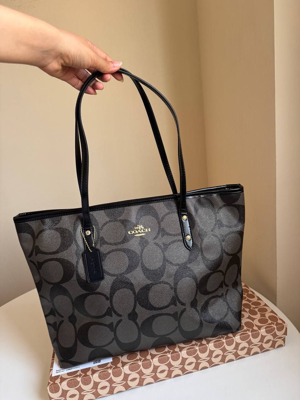 Coach city tote bag