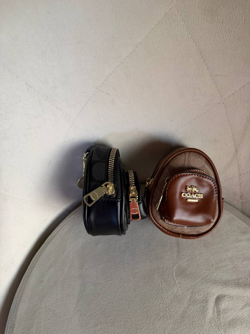 Coach mini court bag charm