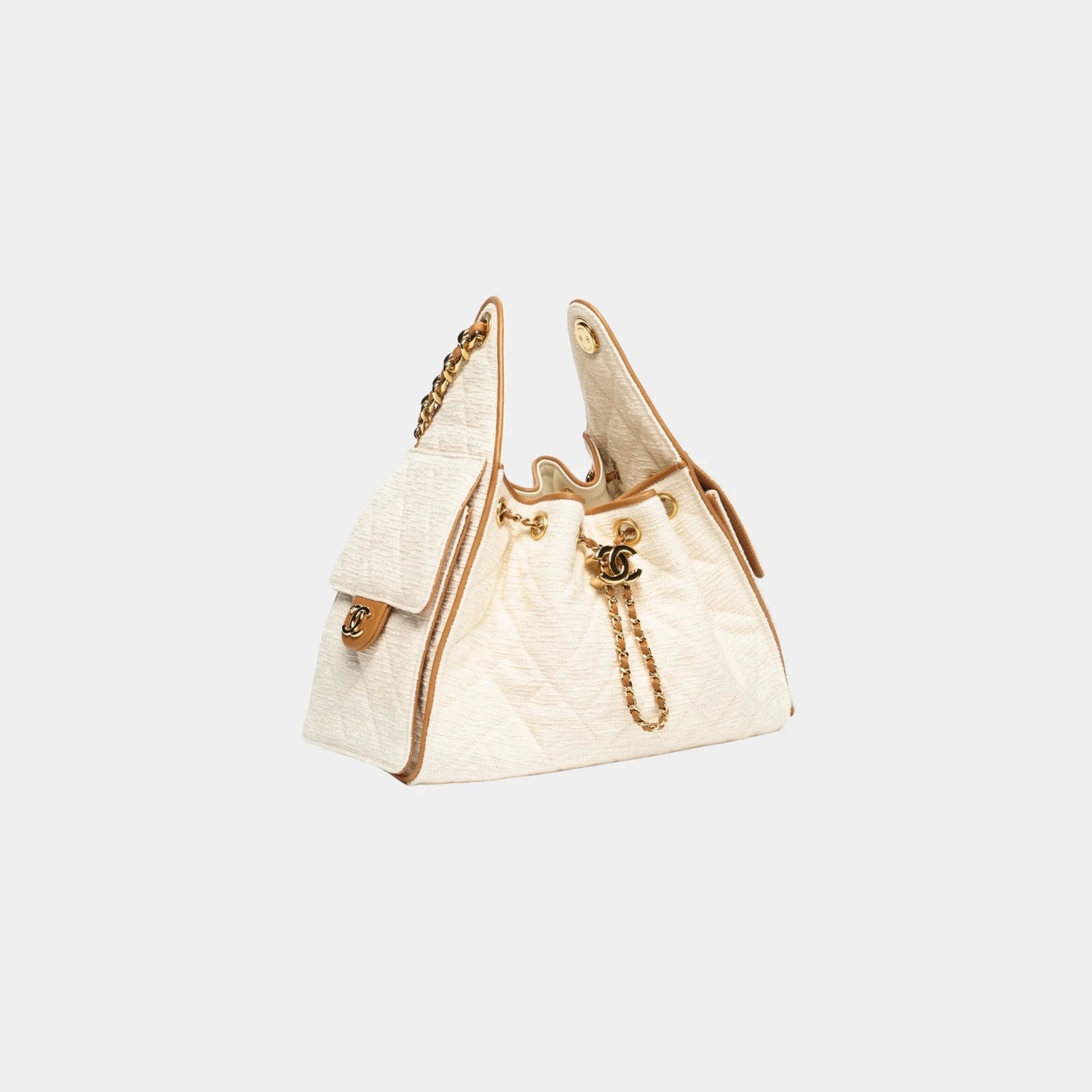 Chanel hobo bag mini off white- havan