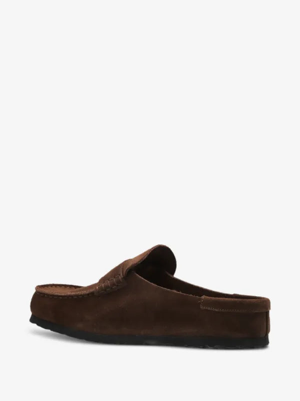 Birkenstock Naples Wrapped Concrete chocolate brown