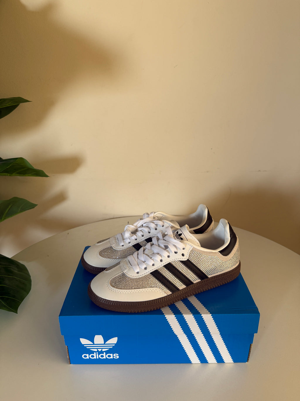 Adidas samba OG Rhinestone White