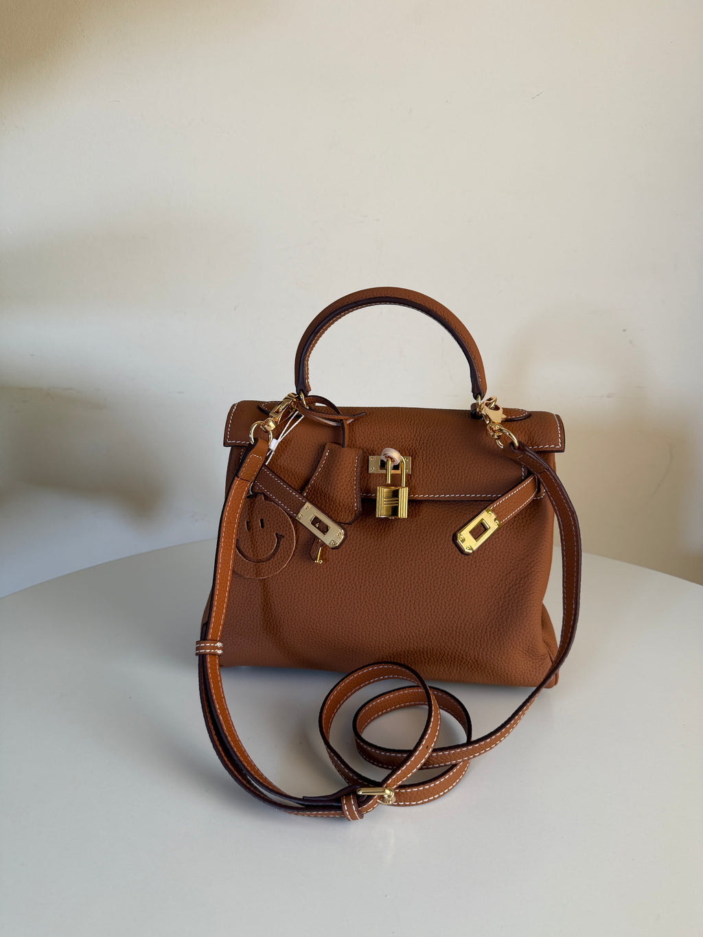 Hermes Birkin 25 Craie in Togo Leather with Gold Hardware