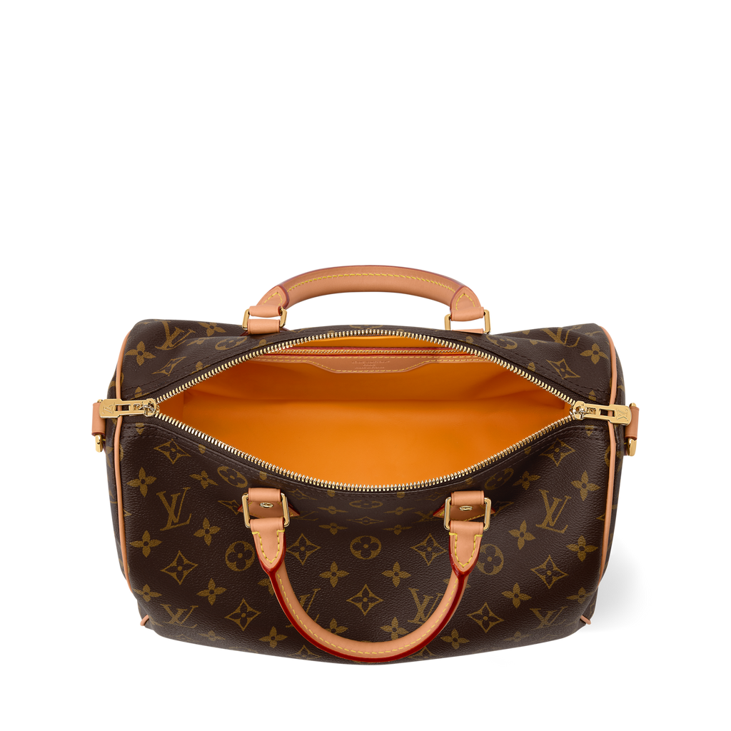 Louis Vuitton Speedy 30 Crafty - black orange accessories