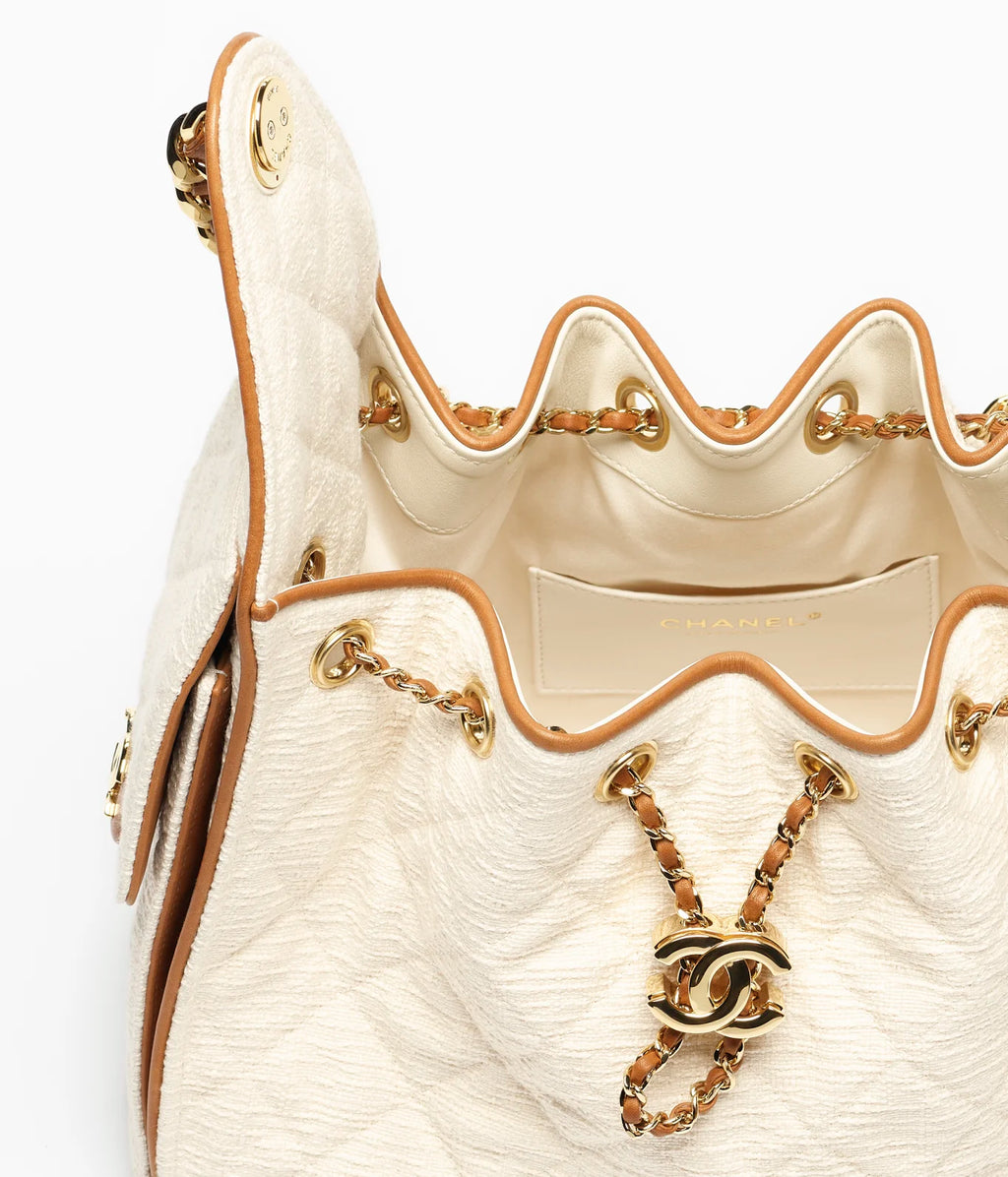 Chanel hobo bag mini off white- havan