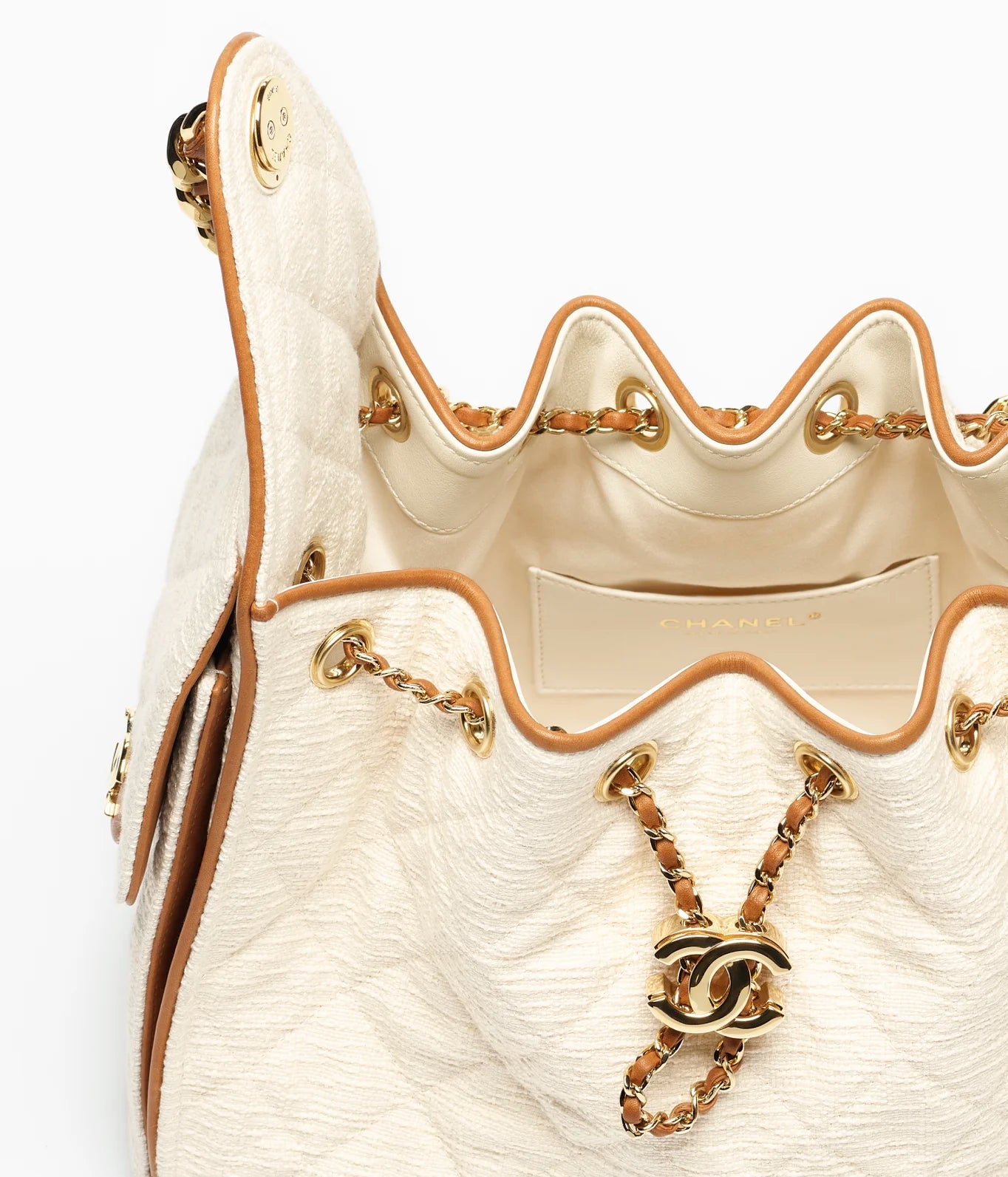 Chanel hobo bag mini off white- havan