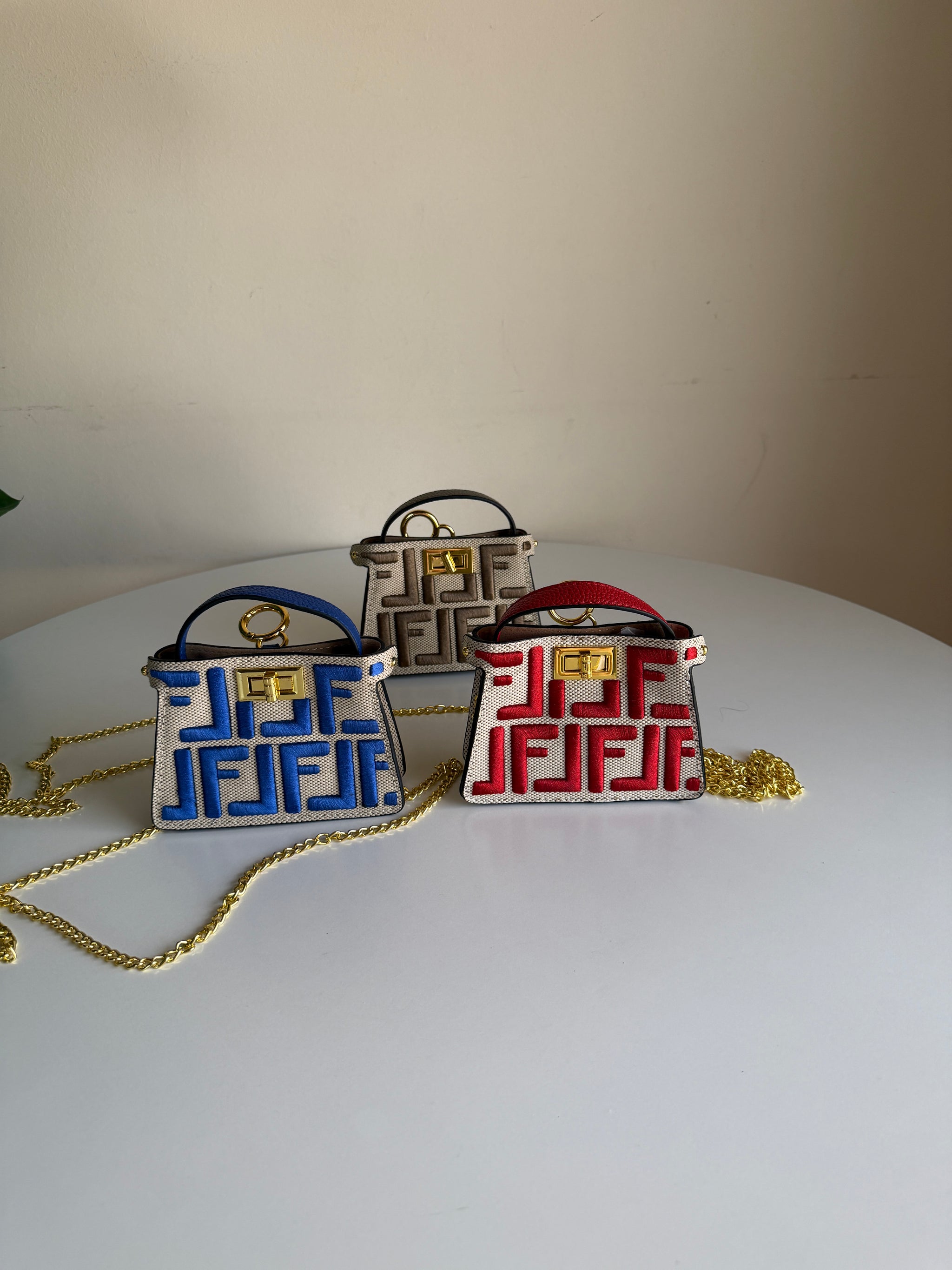 Fendi mini charm bag