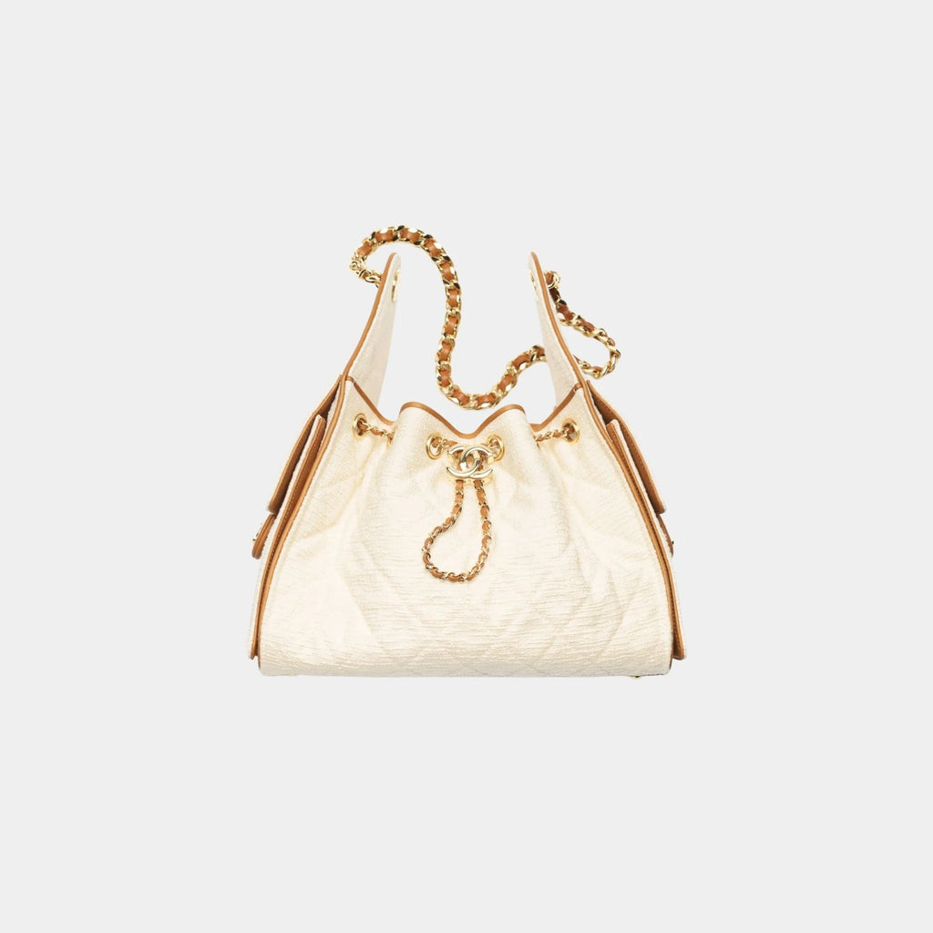 Chanel hobo bag mini off white- havan