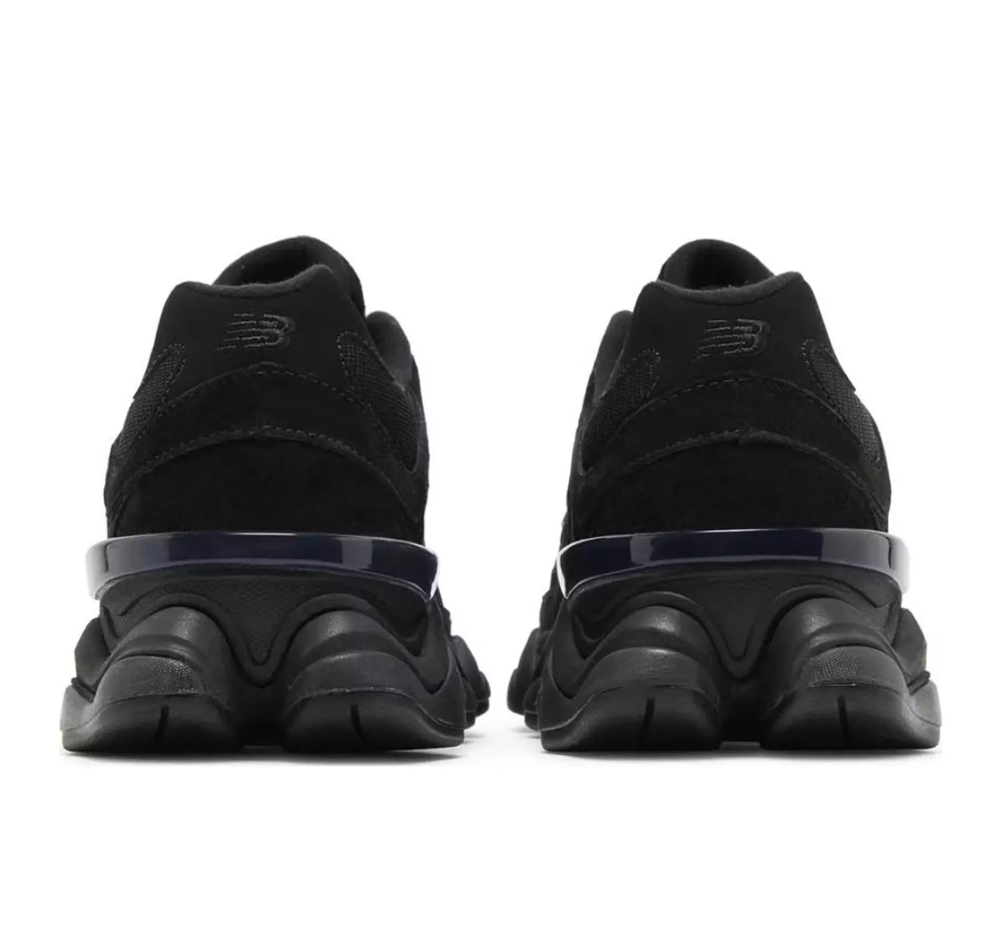 New Balance 9060 triple black suede