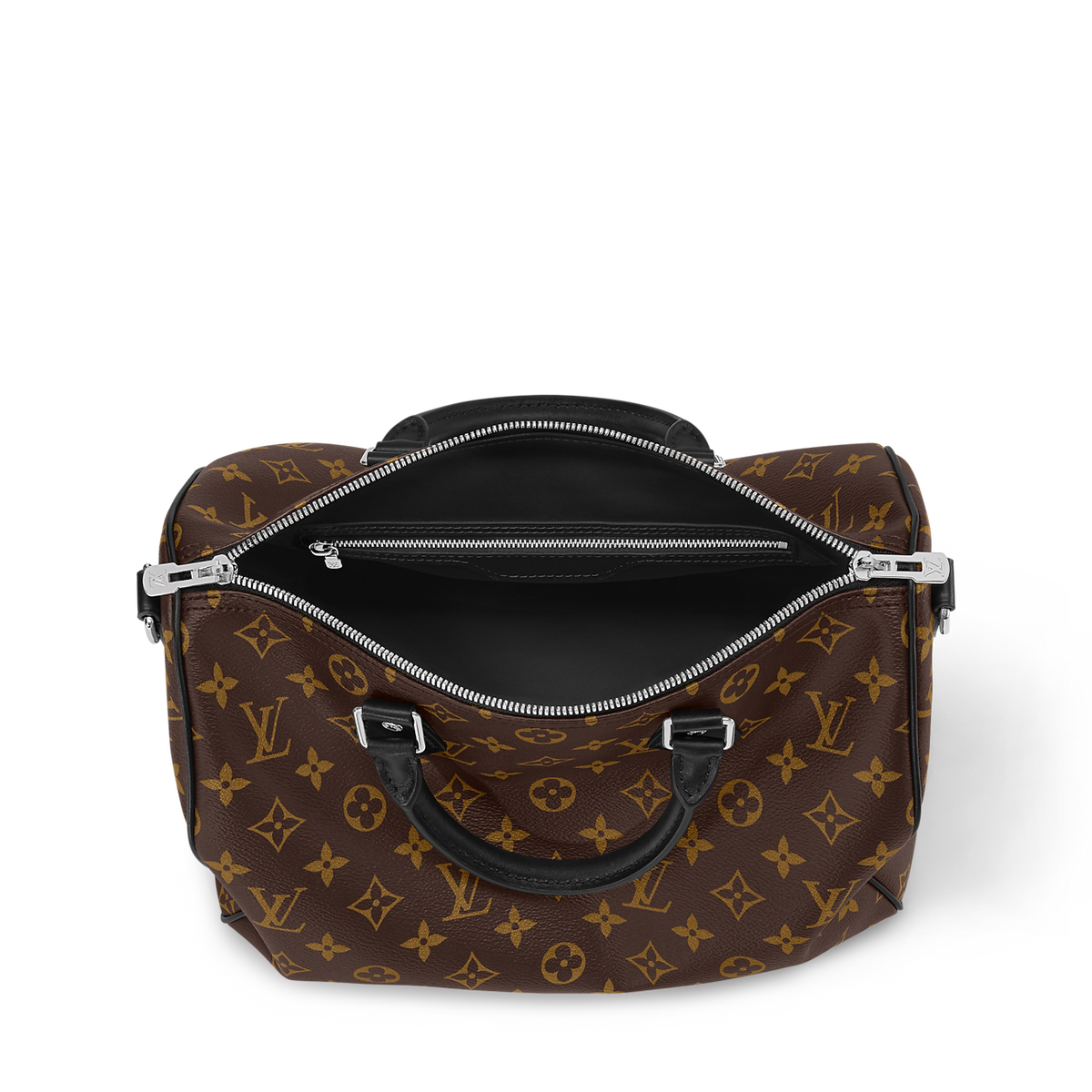 Louis Vuitton Speedy 30 Crafty - black and silver accessories