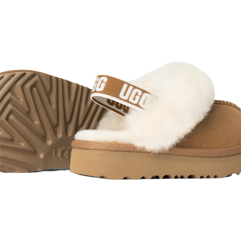 UGG Funkette Slipper – Chestnut (Kids)