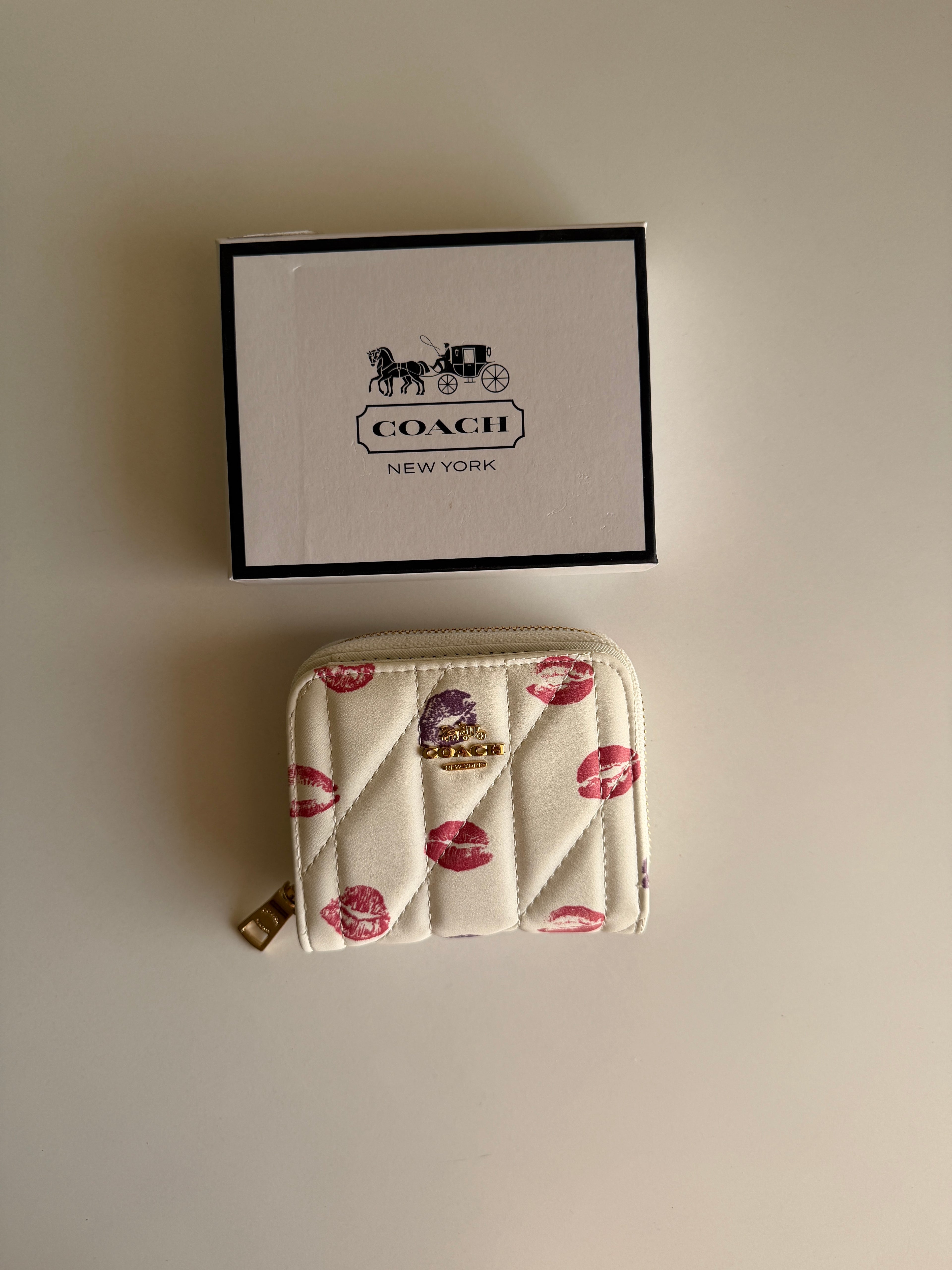 Coach mini wallet kiss