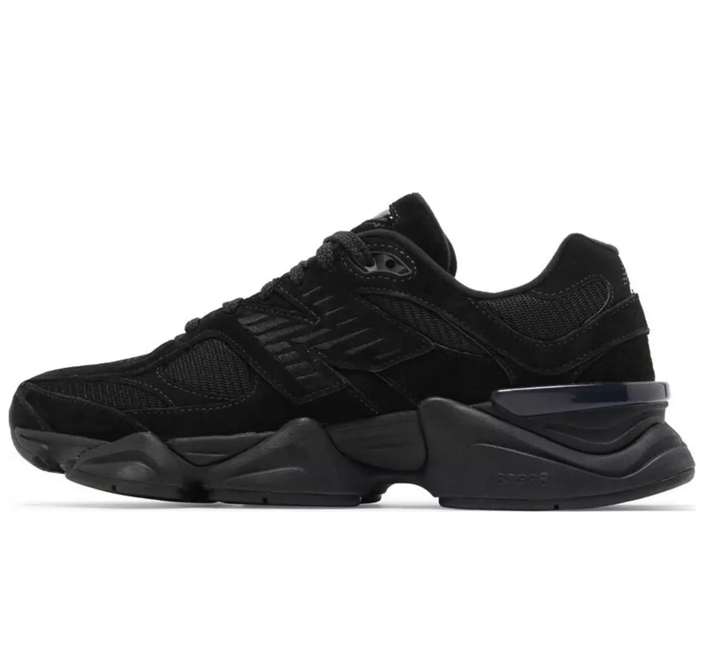 New Balance 9060 triple black suede