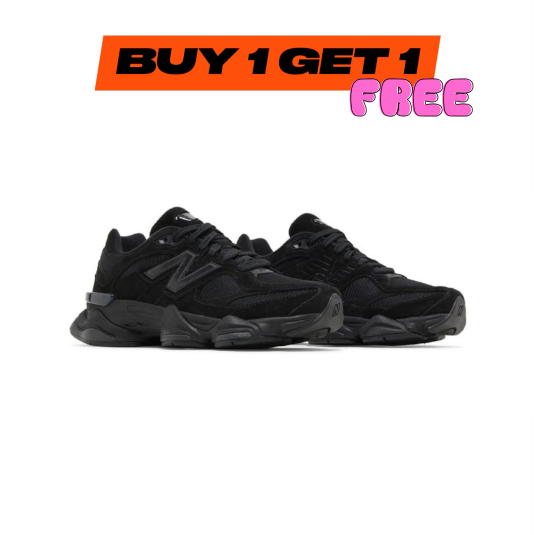 New Balance 9060 'Triple Black Suede' (s)
