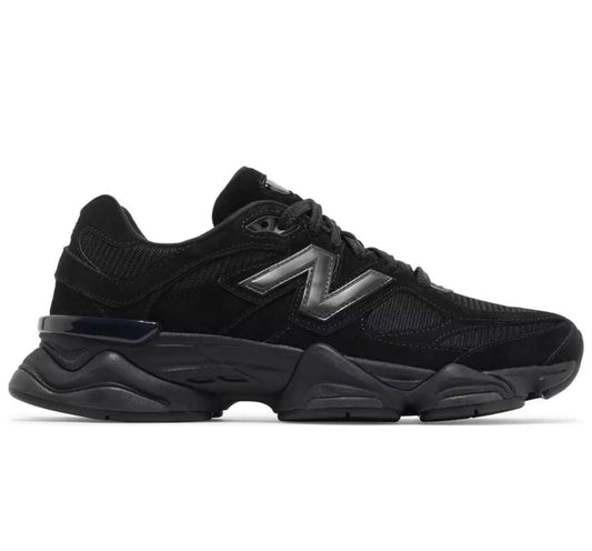 New Balance 9060 triple black suede