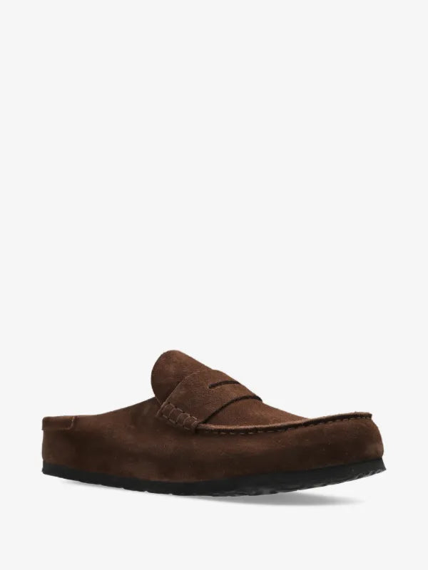 Birkenstock Naples Wrapped Concrete chocolate brown