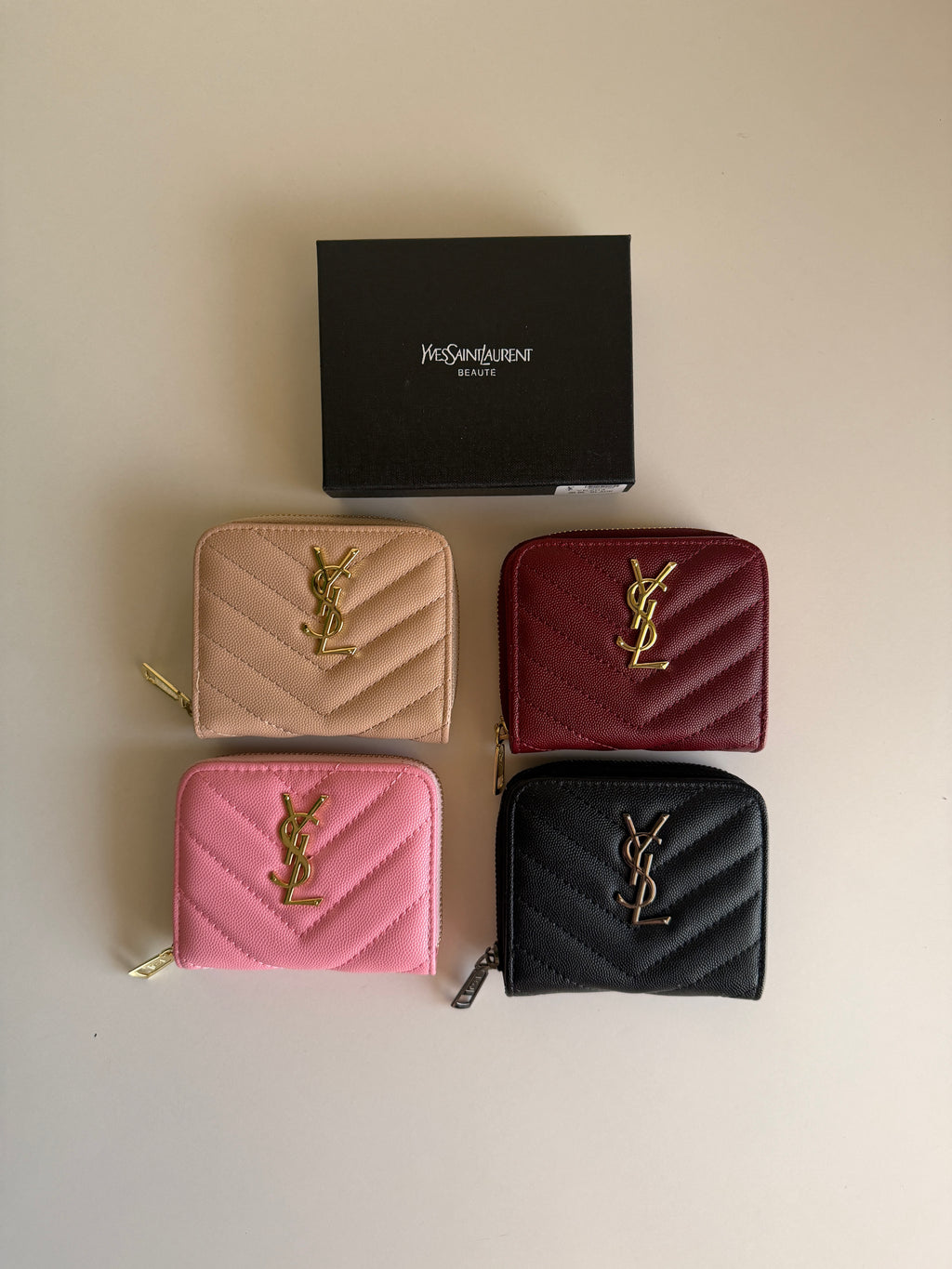Ysl mini Zipper Wallet
