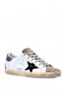 Golden Goose Superstar sneakers decorated with glitter on the heel