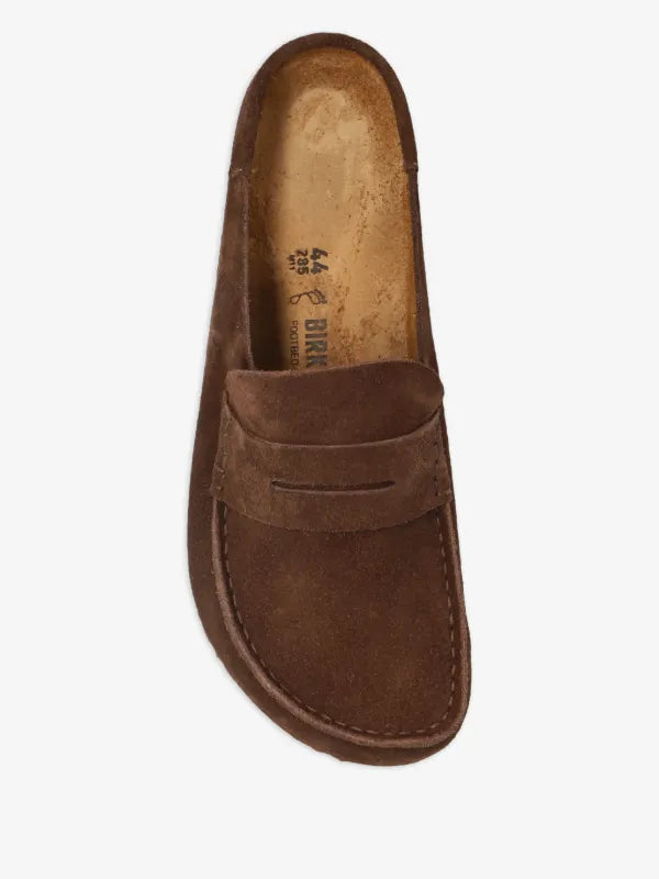 Birkenstock Naples Wrapped Concrete chocolate brown