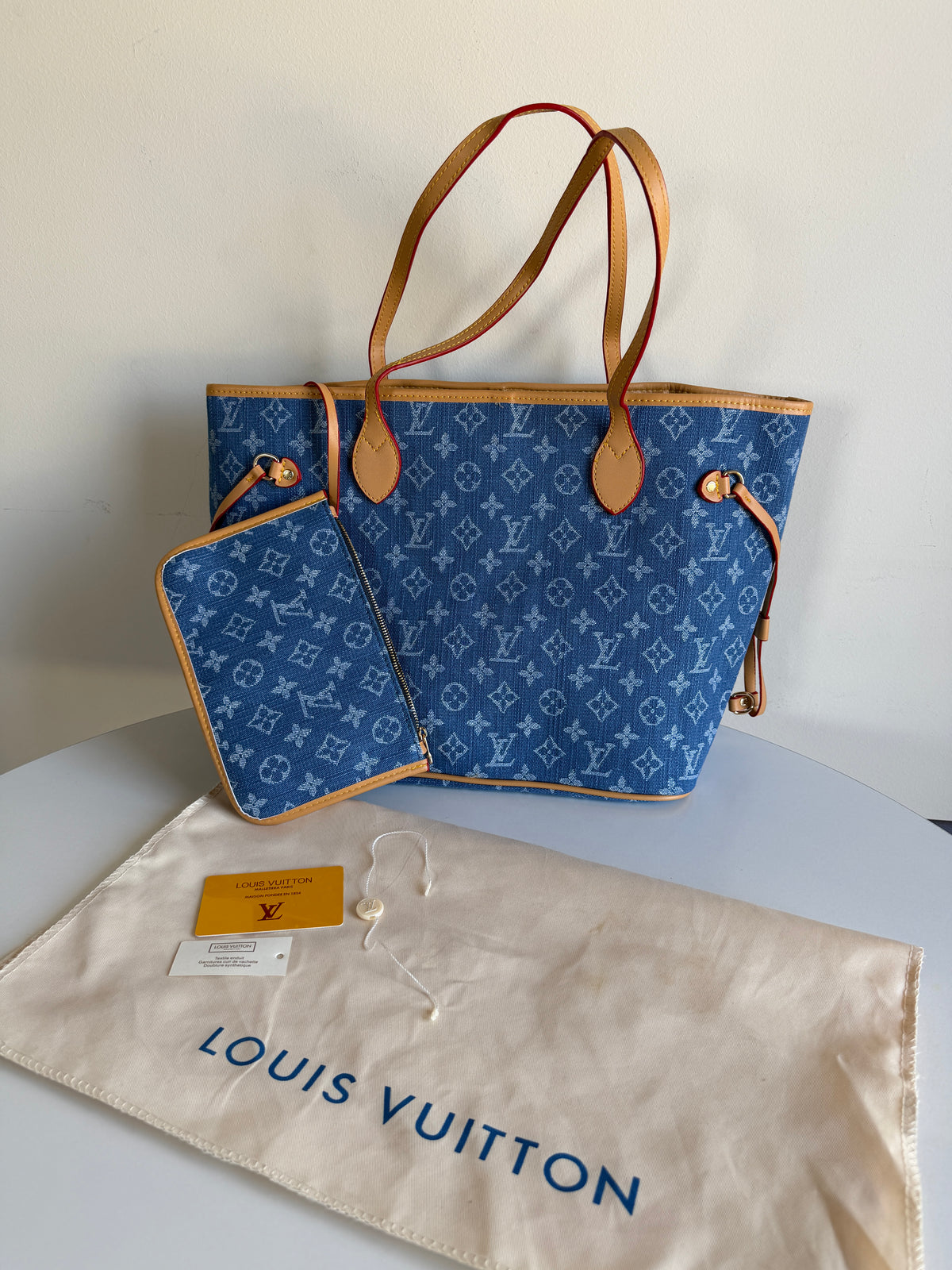 Louis Vuitton Neverfull MM Denim
