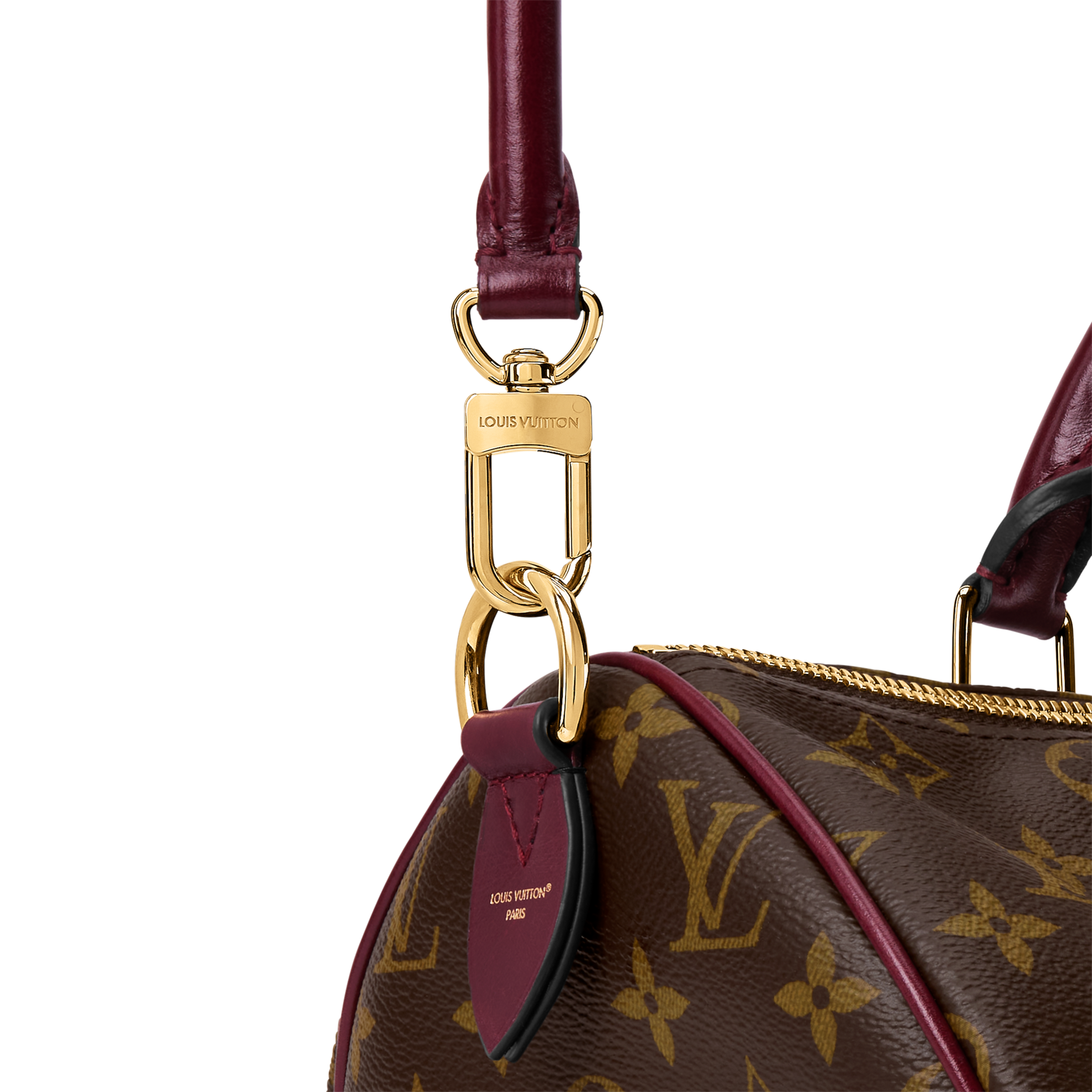 Louis Vuitton Speedy 30 Crafty - burgundy hand