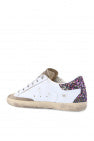 Golden Goose Superstar sneakers decorated with glitter on the heel