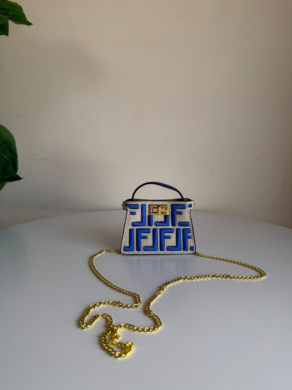 Fendi mini charm bag