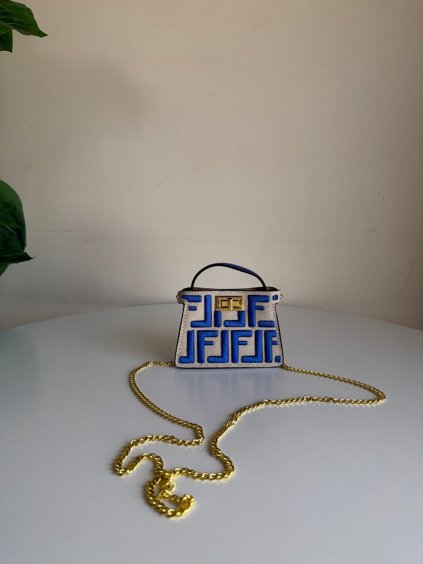 Fendi mini charm bag