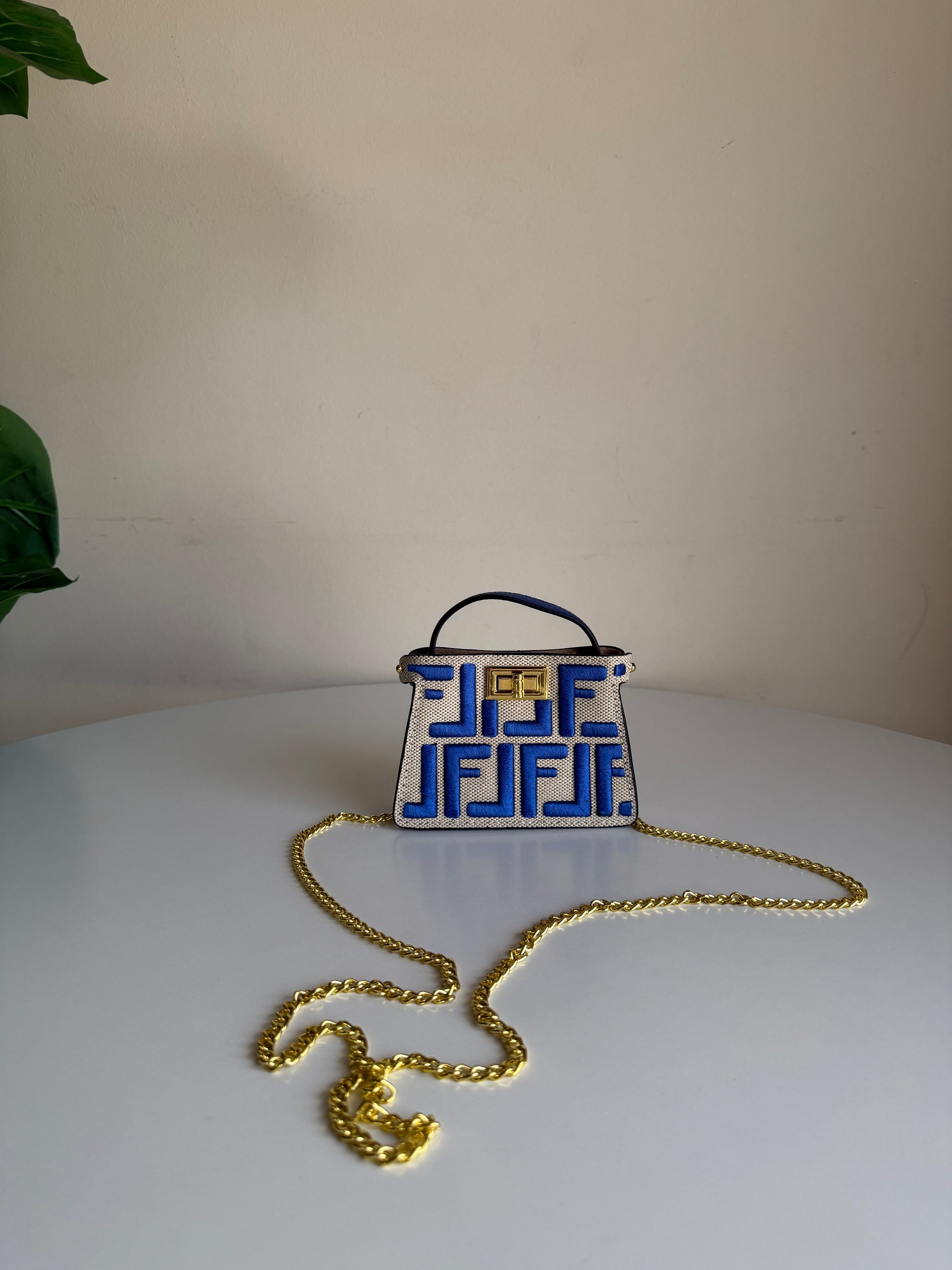 Fendi mini charm bag