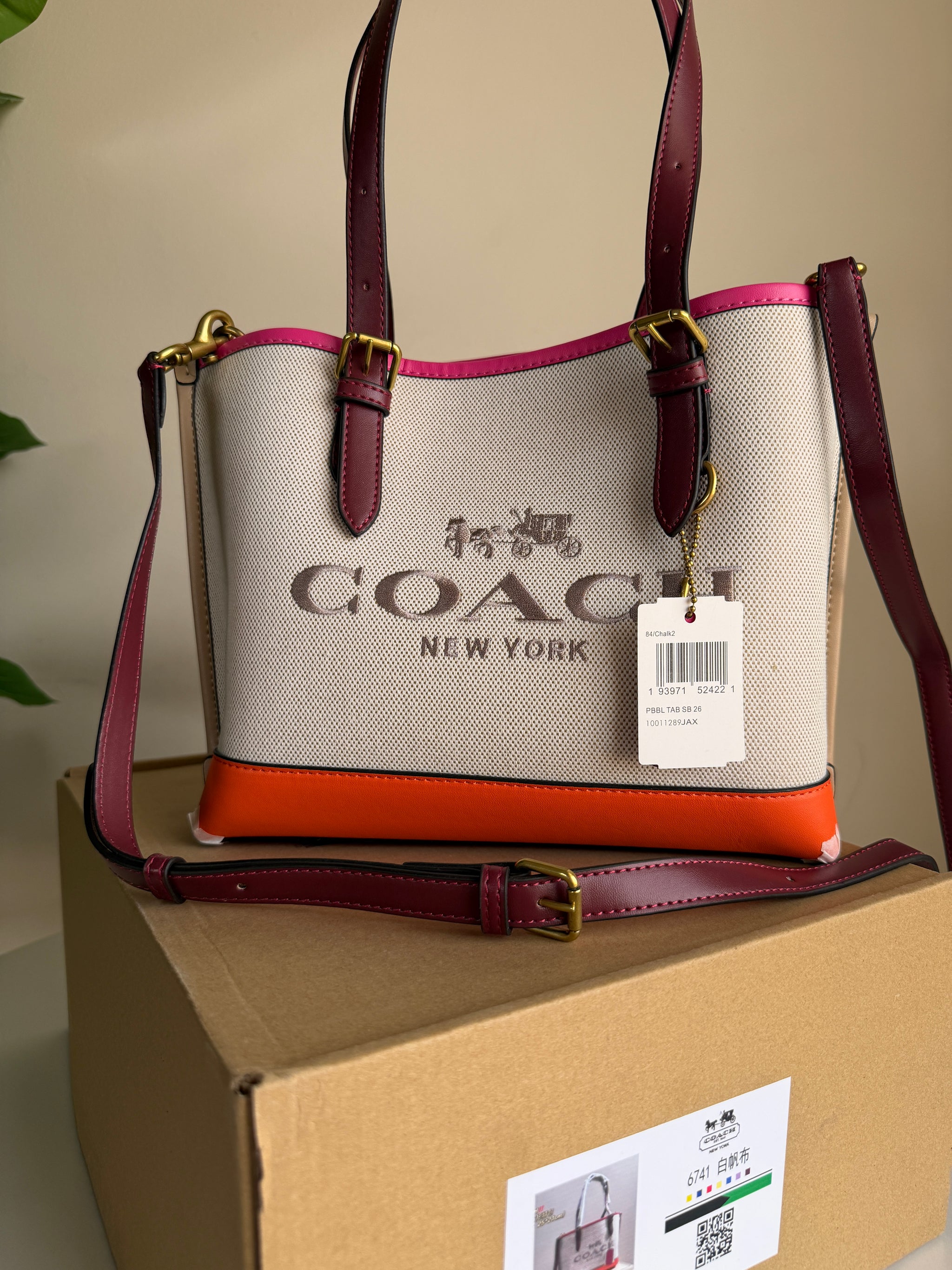 Coach Canvas tote bag 25 (Medium)