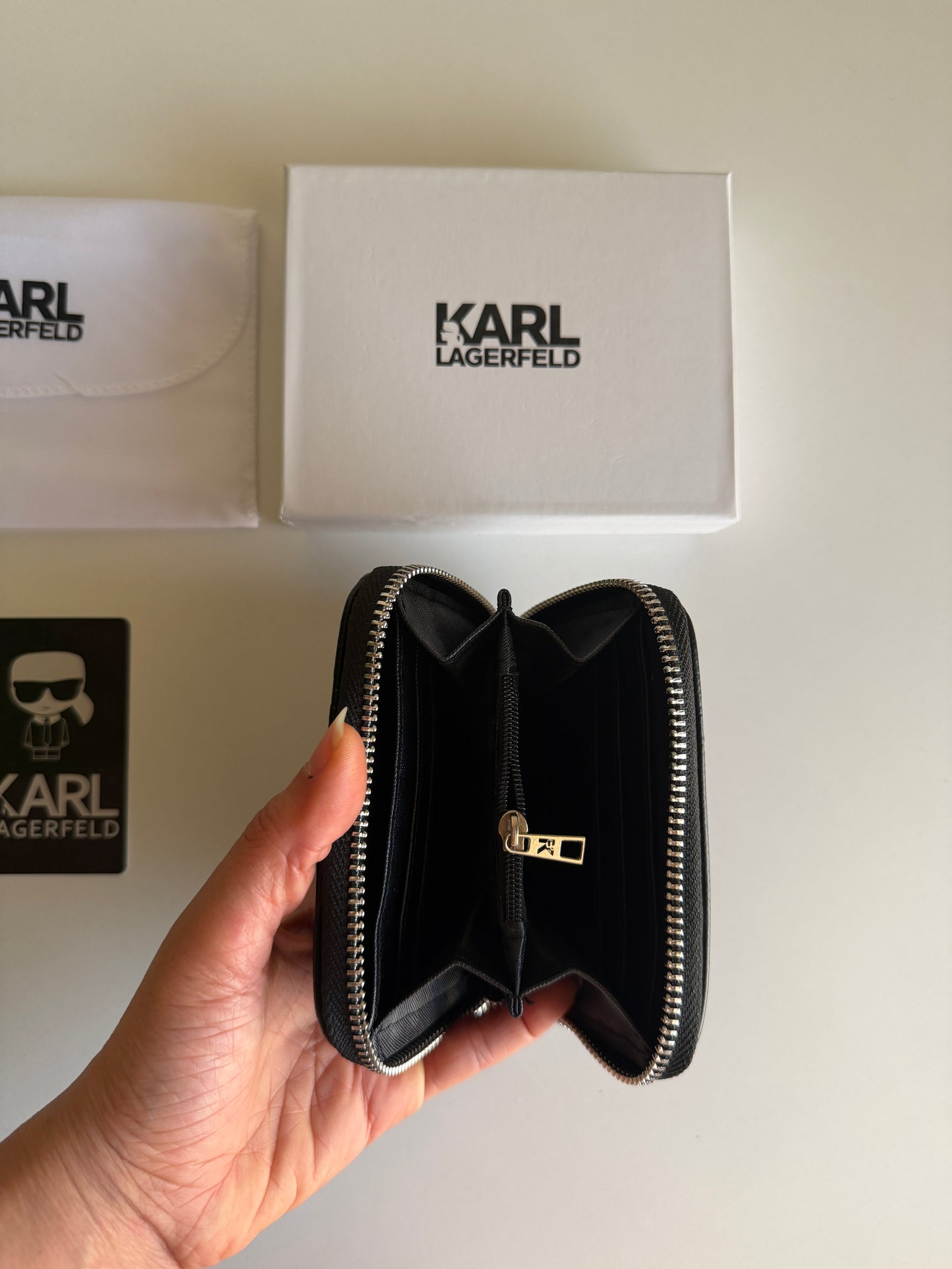 Karl mini Zipper Wallet