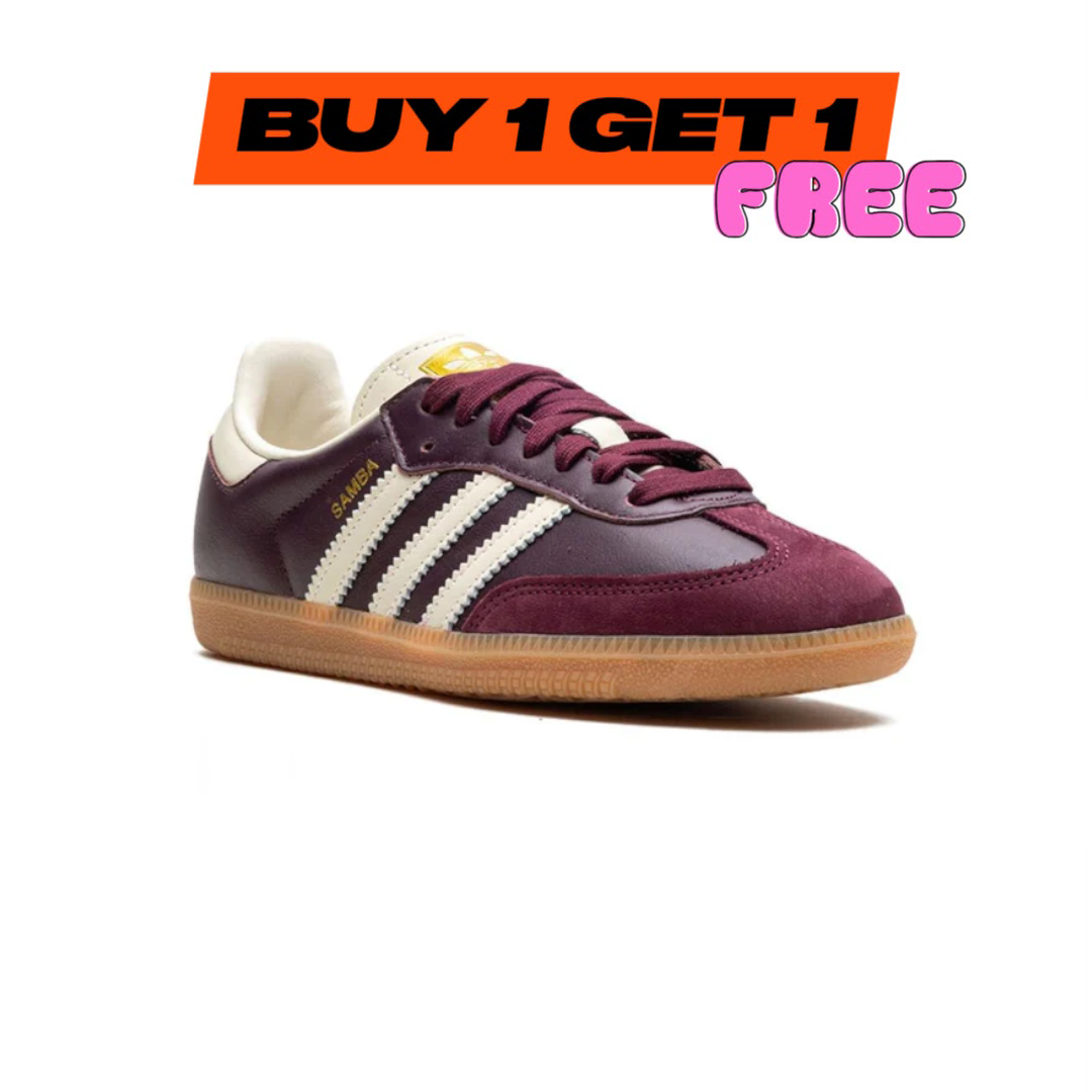 Adidas Samba OG Maroon – Gold Metallic (s)