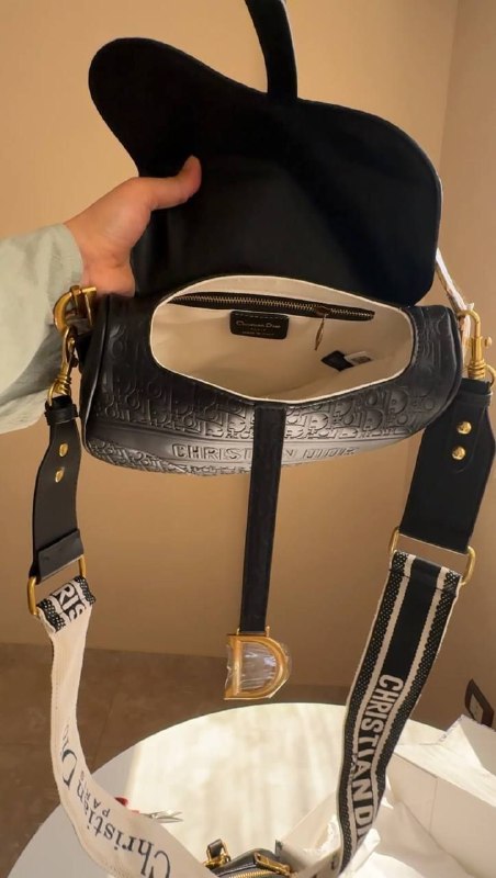 Dior saddle Calfskin (Gold accessories )
