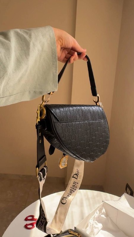 Dior saddle Calfskin (Gold accessories )