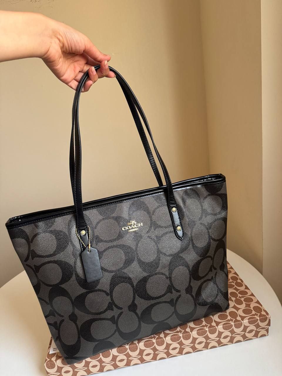 Coach city tote bag