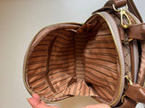 leather back bag