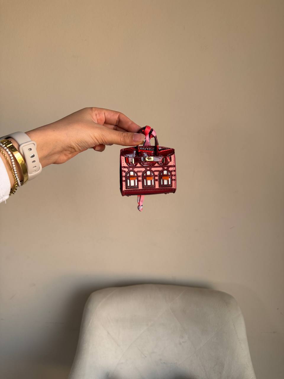 Hermes micro bag charm