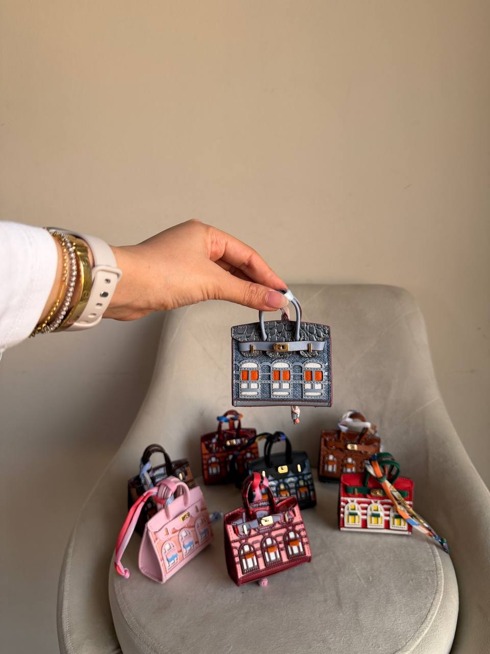 Hermes micro bag charm