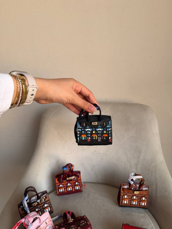 Hermes micro bag charm