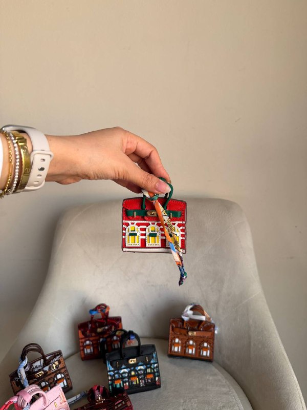 Hermes micro bag charm