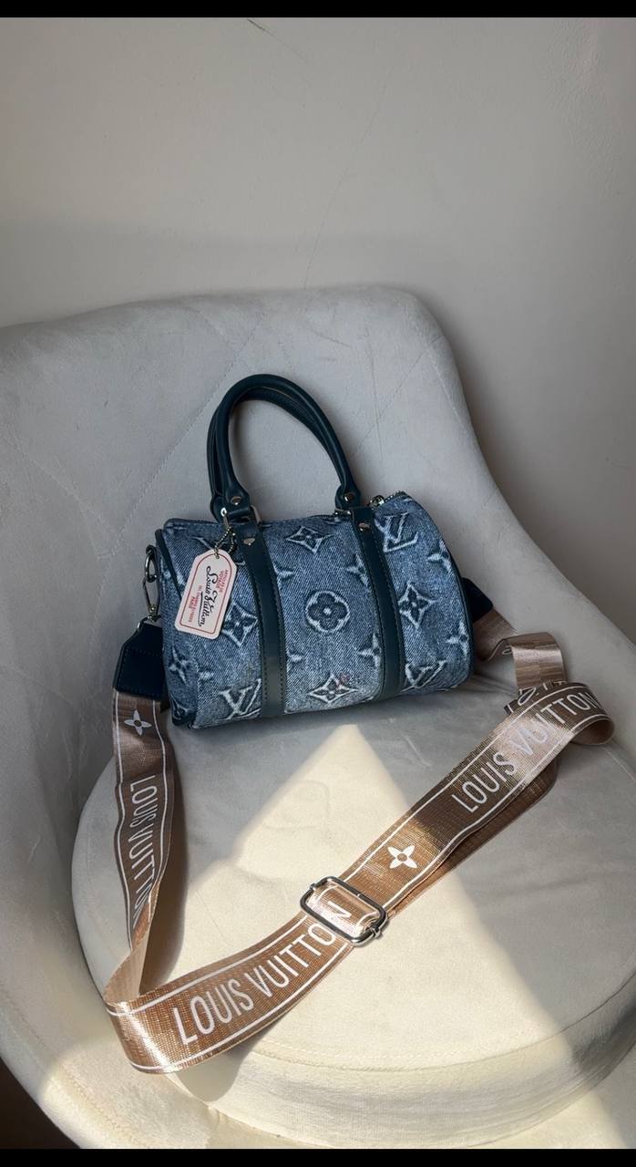 Lv speedy Denim bag