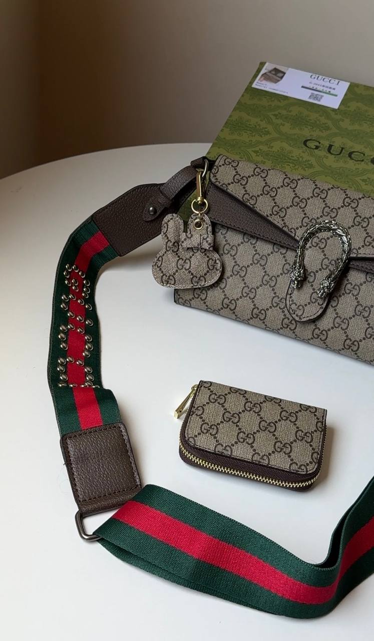 Gucci Dionysus Mini Shoulder Bag Gift Set with Accessories.