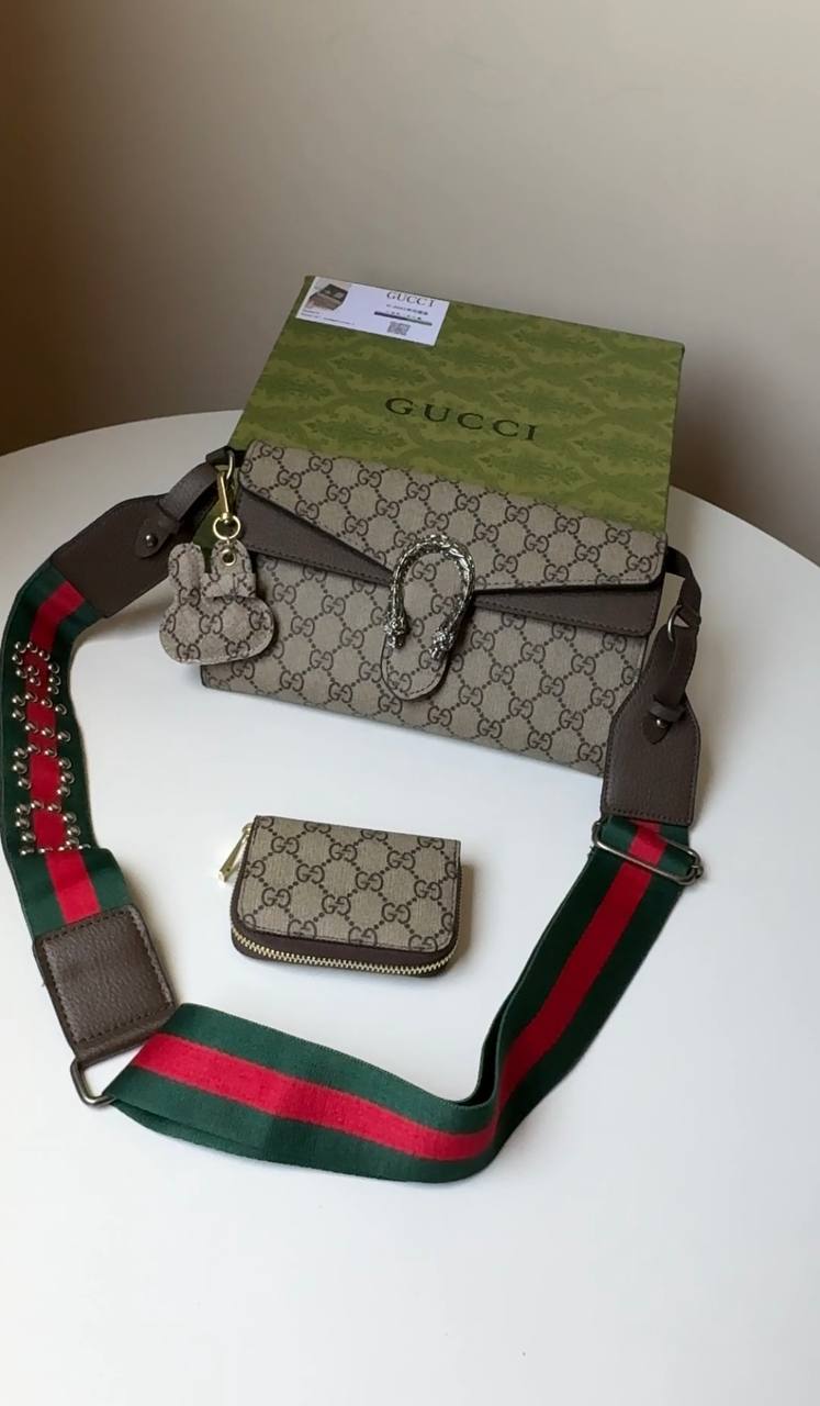 Gucci Dionysus Mini Shoulder Bag Gift Set with Accessories.