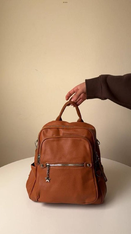 Back bag camel colour