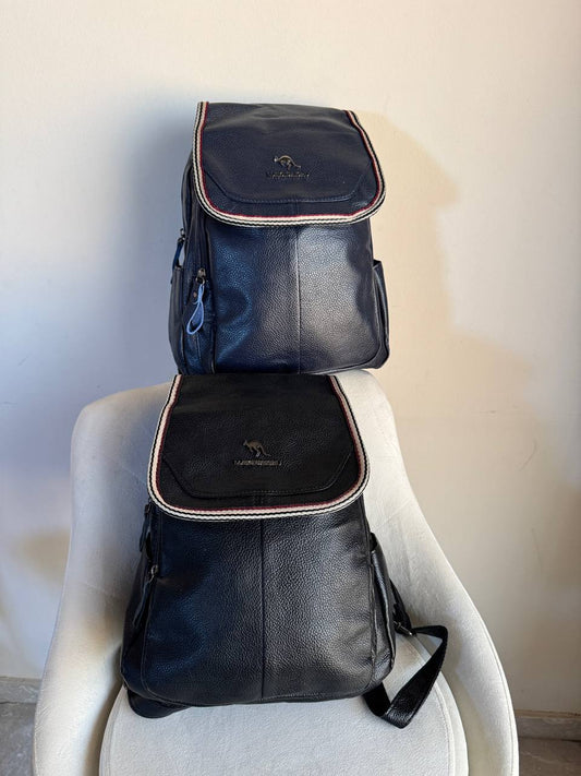Back bag leather kangaroo