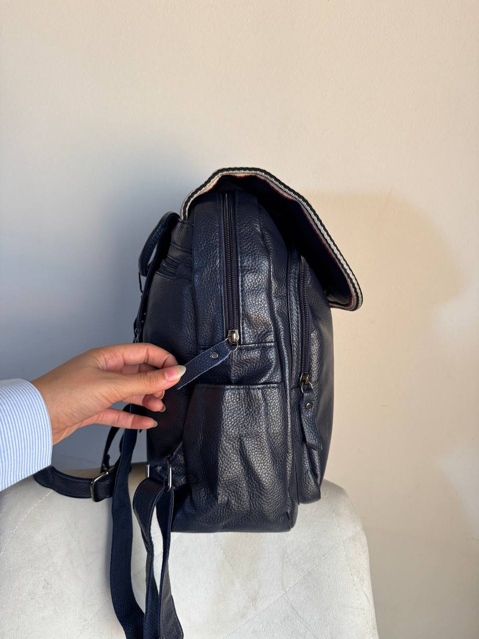 Back bag leather kangaroo
