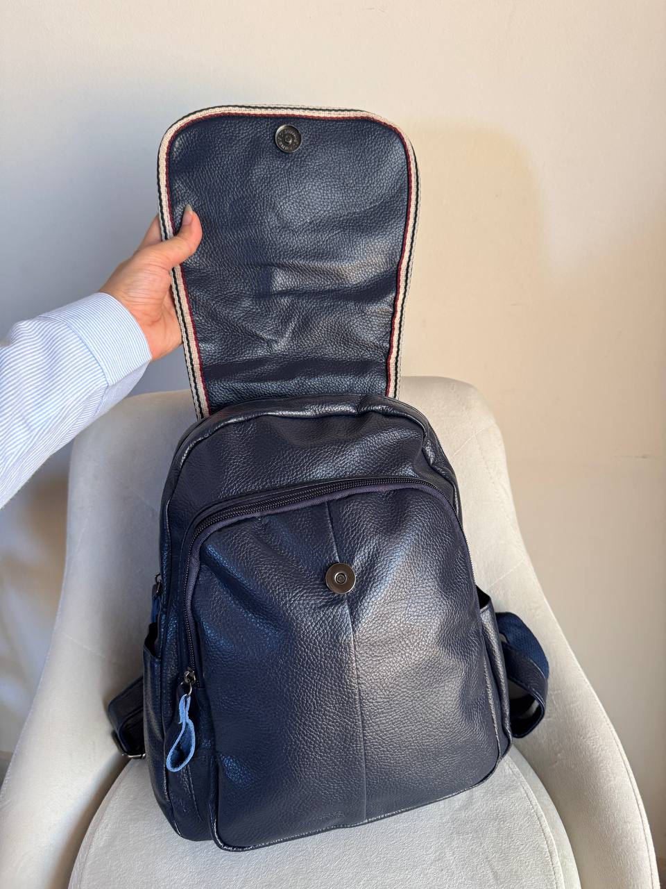 Back bag leather kangaroo