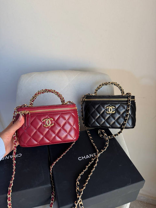 Chanel mini chain vanity case
