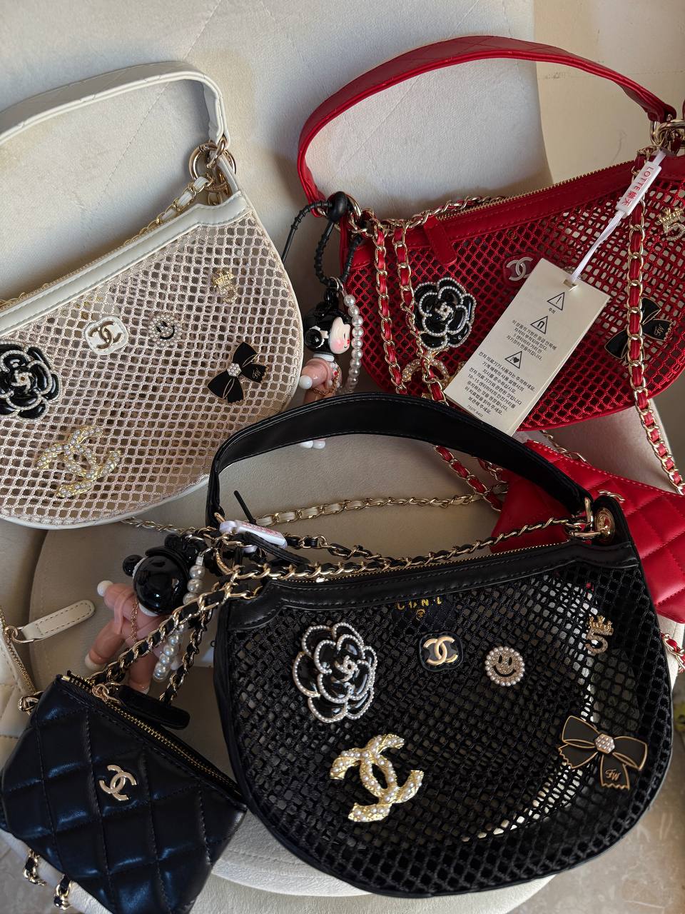 Chanel 25s shallow mesh half