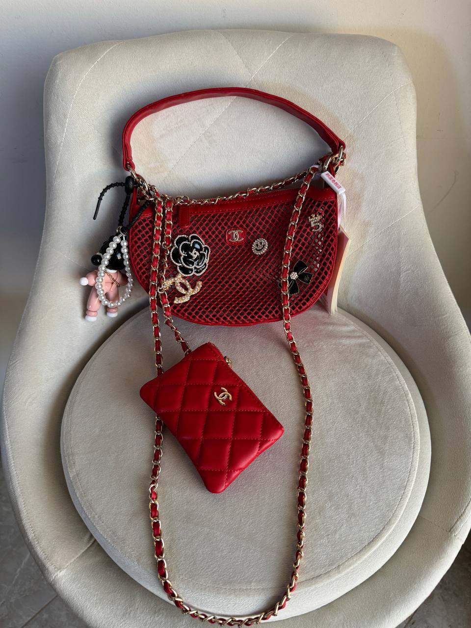 Chanel 25s shallow mesh half