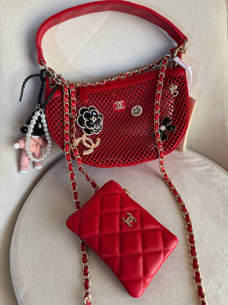 Chanel 25s shallow mesh half